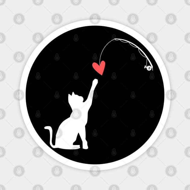 Cat Lover Funny Valentine's Day Magnet by The WYLD Tribe